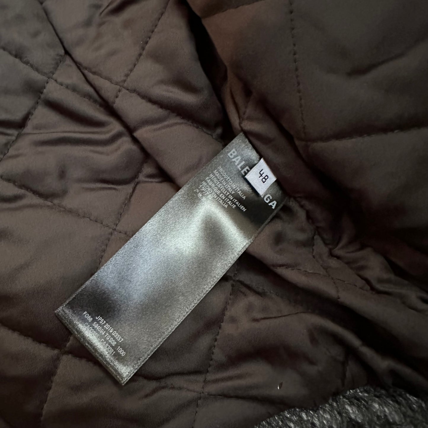 BALENCIAGA SS19 BUFFALO LEATHER LOGO RIDER JACKET