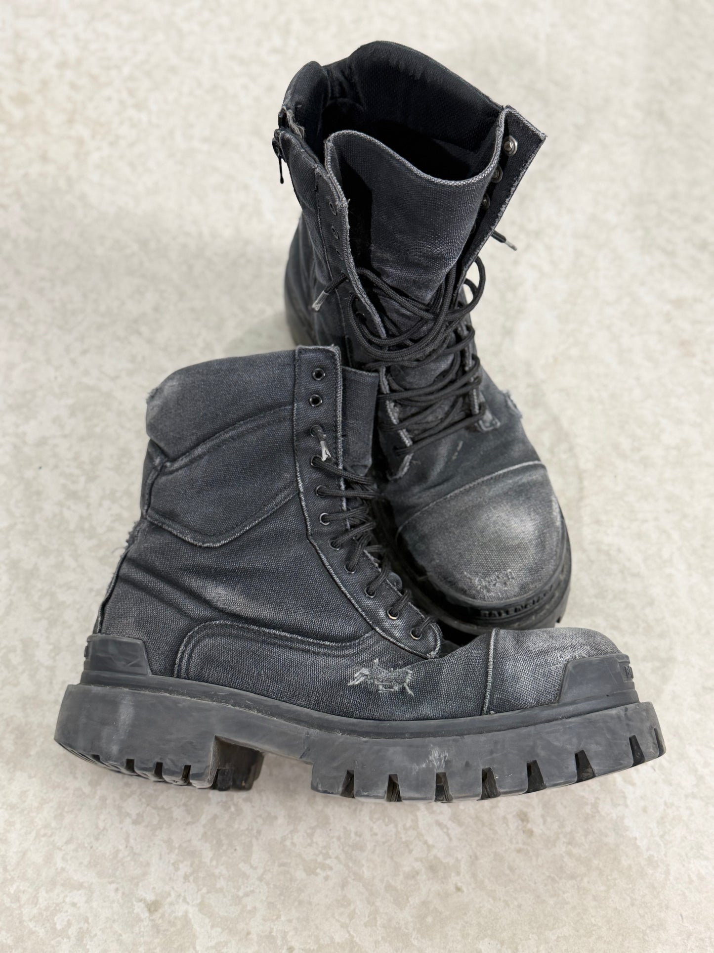 BALENCIAGA STRIKE COMBAT BOOTS