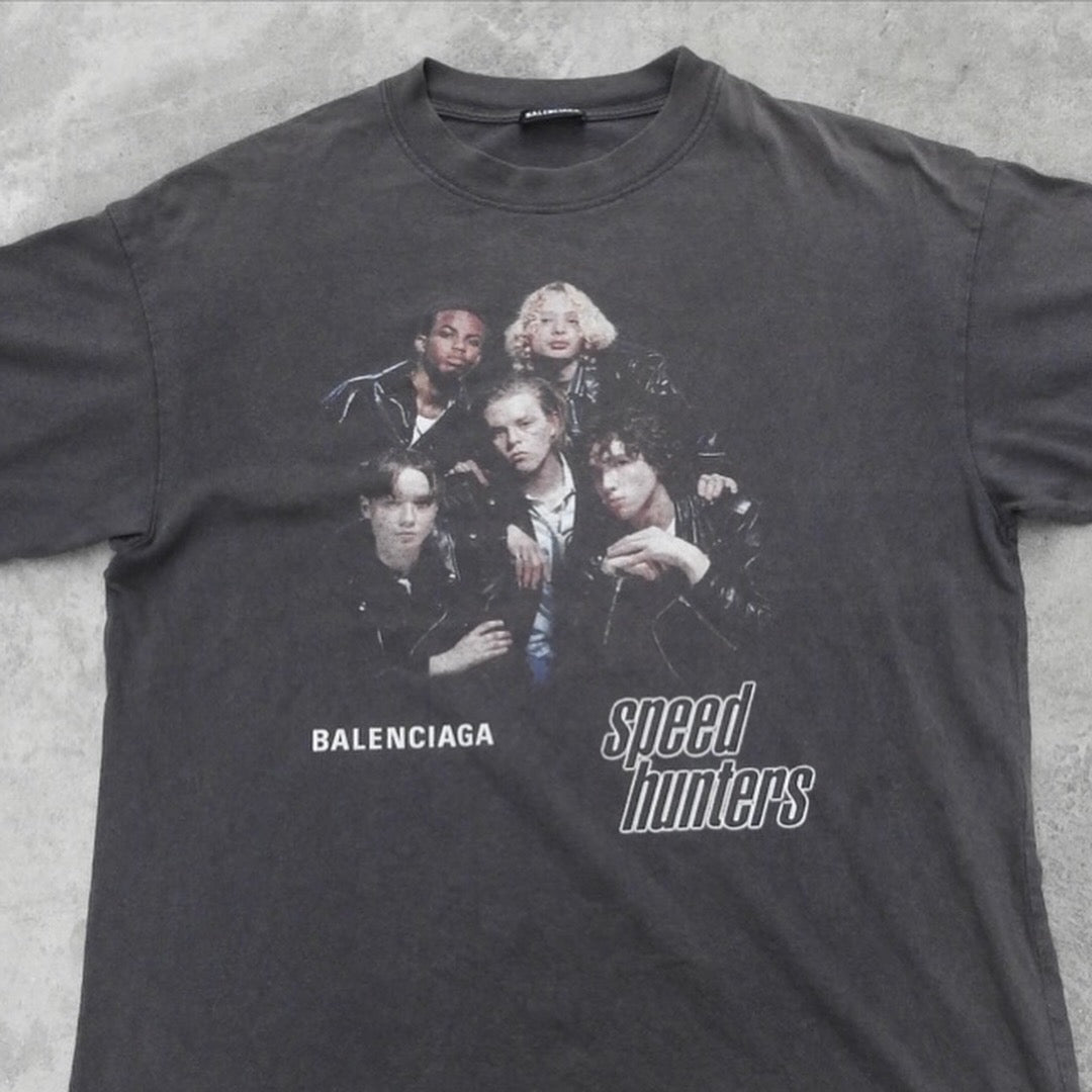 BALENCIAGA GREY SPEEDHUNTER TEE