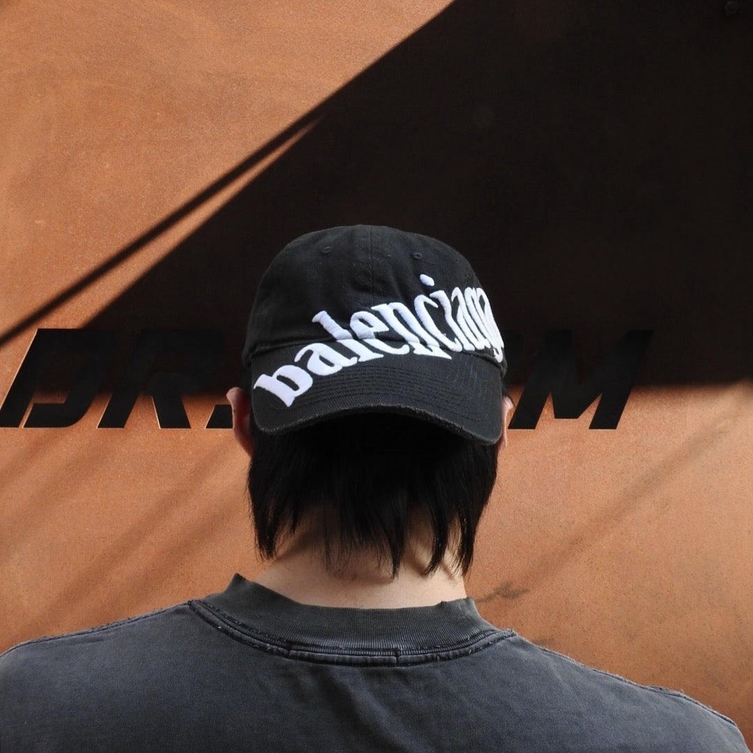 BALENCIAGA DIAGONAL LOGO CAP