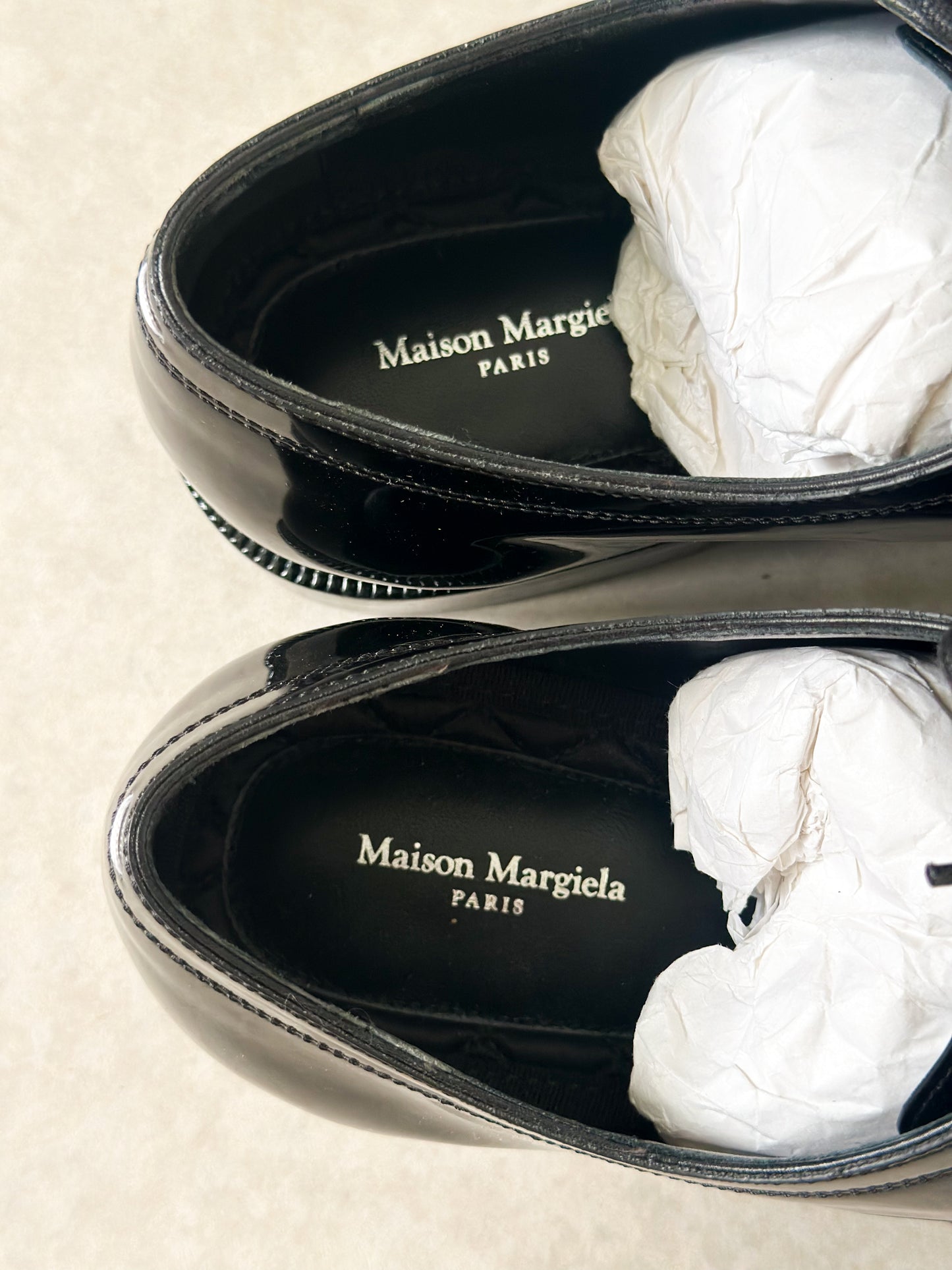 MAISON MARGIELA Patent Leather Tabi Derbies