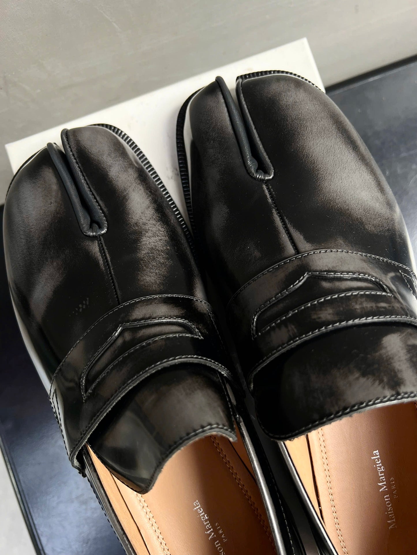 Maison Margiela Tabi Penny Loafer "Brushed Smoke"