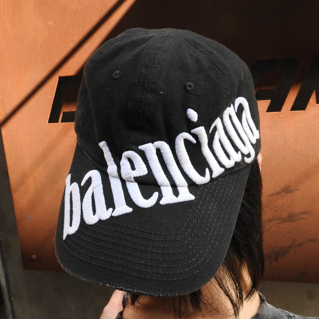 BALENCIAGA DIAGONAL LOGO CAP