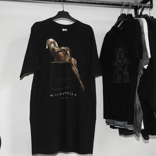 William Wegman — “Dog on Chair” Tee 90s Vintage