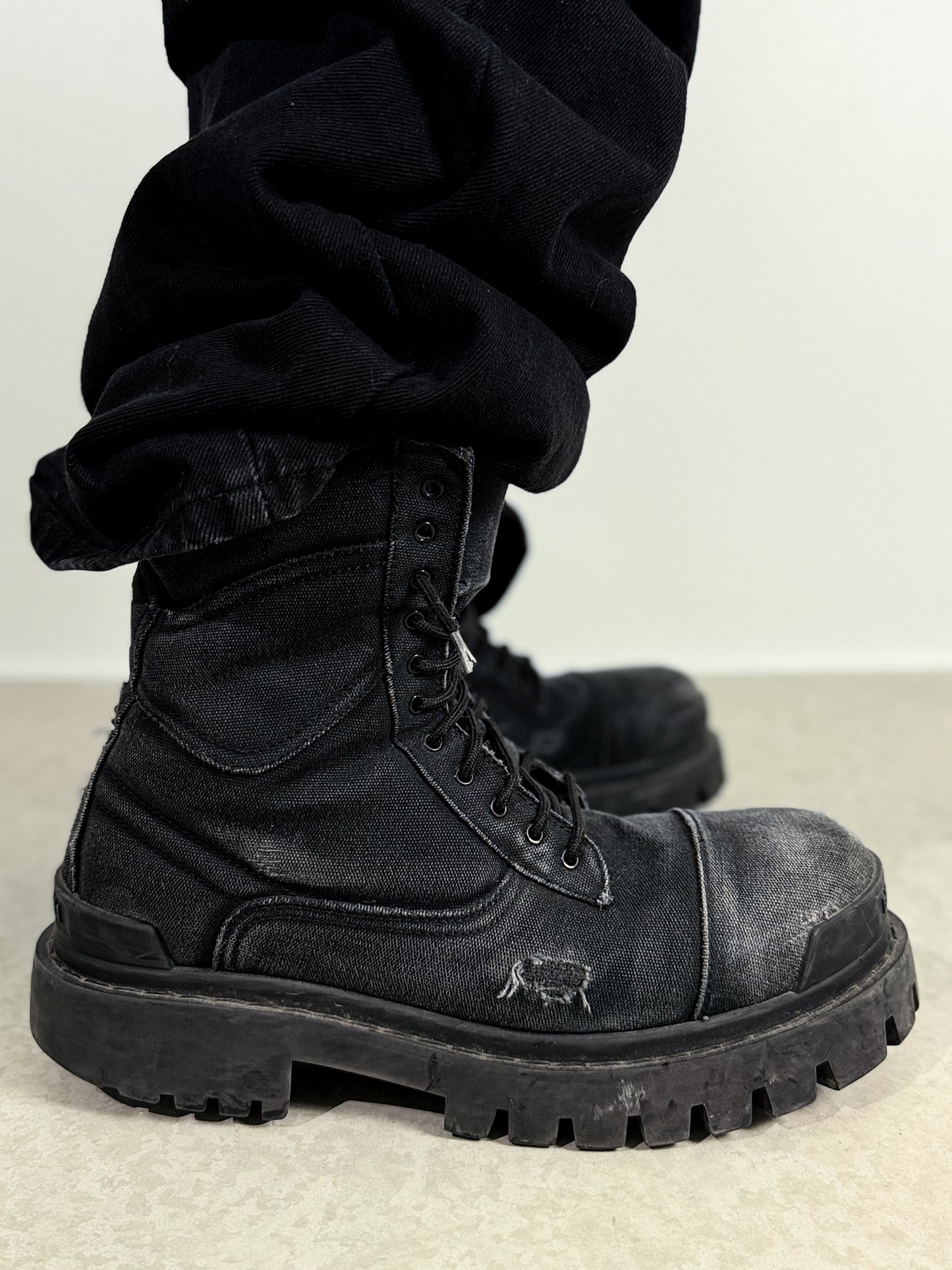 BALENCIAGA STRIKE COMBAT BOOTS