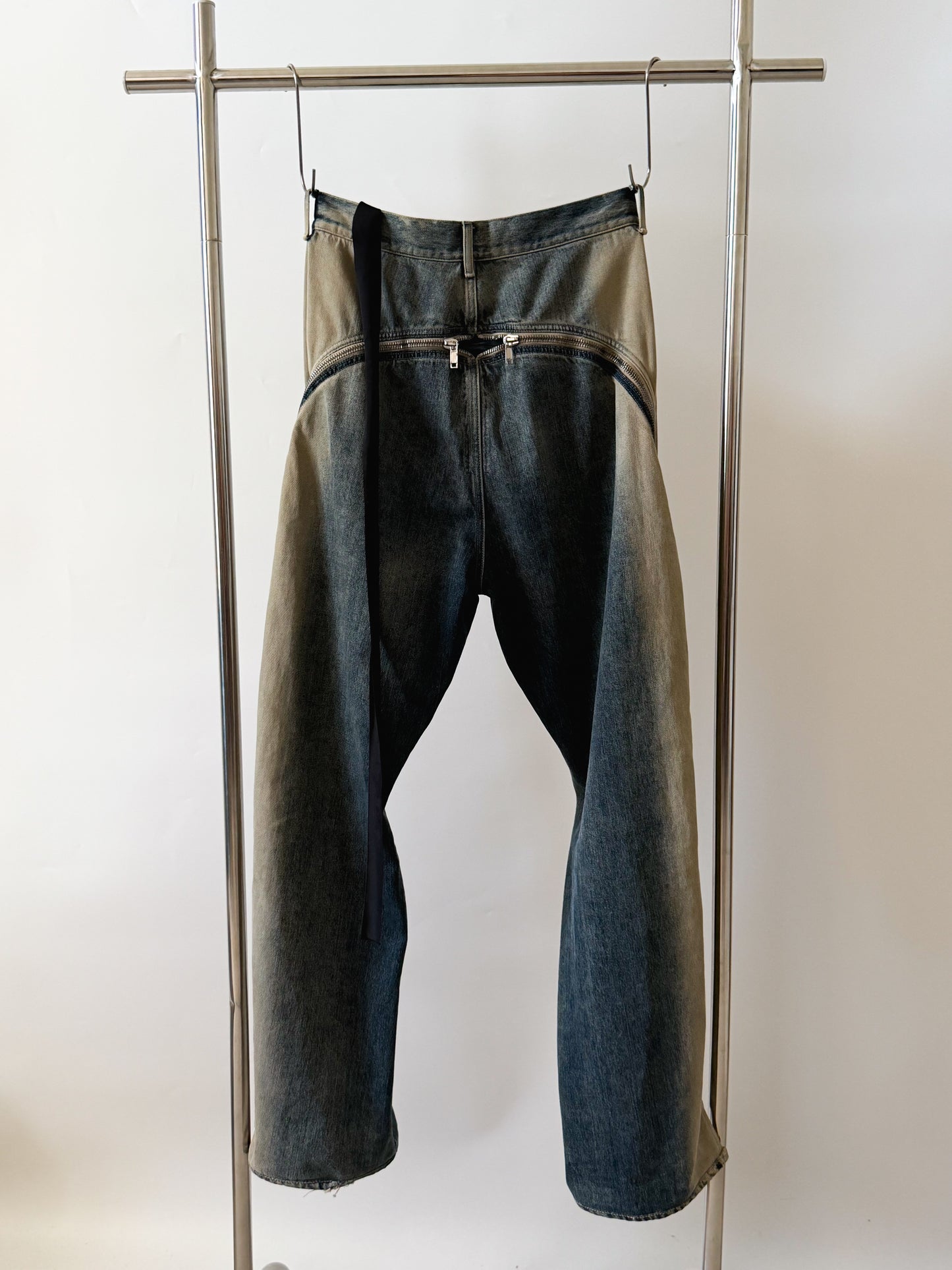 Rick Owens SS23 EDFU ‘Pearl Degrade’ Bolan Banana Cut Denim 🌏🌊💦❄️🧊