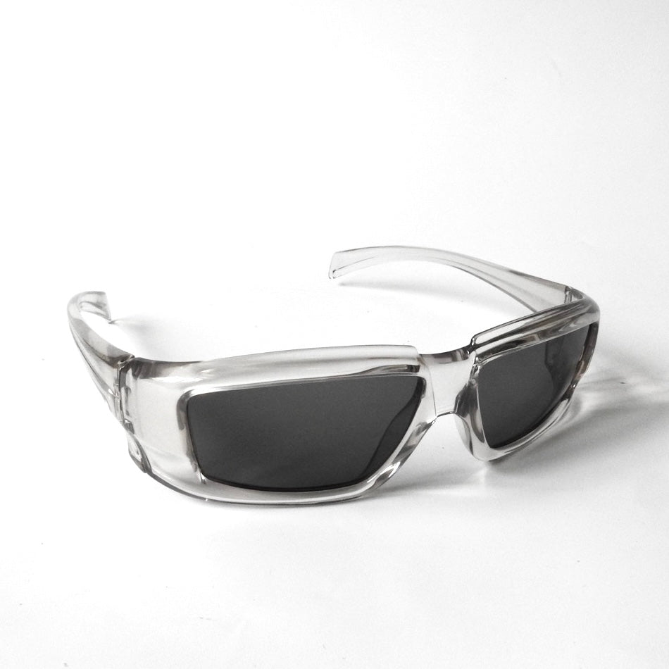 RICK OWENS RECTANGULAR FRAME RICK CRYSTAL SUNGLASSES