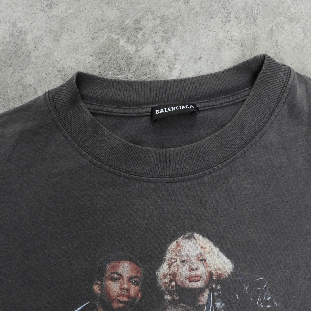 BALENCIAGA GREY SPEEDHUNTER TEE