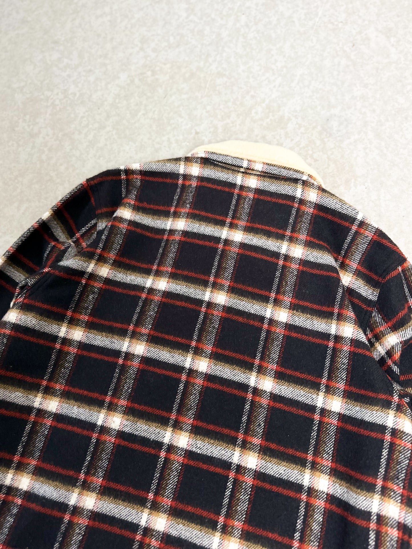 CHROME HEARTS PLAID FLANNEL FUR JACKET
