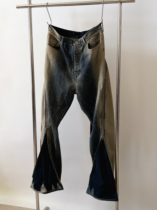 Rick Owens SS23 EDFU ‘Pearl Degrade’ Bolan Banana Cut Denim 🌏🌊💦❄️🧊