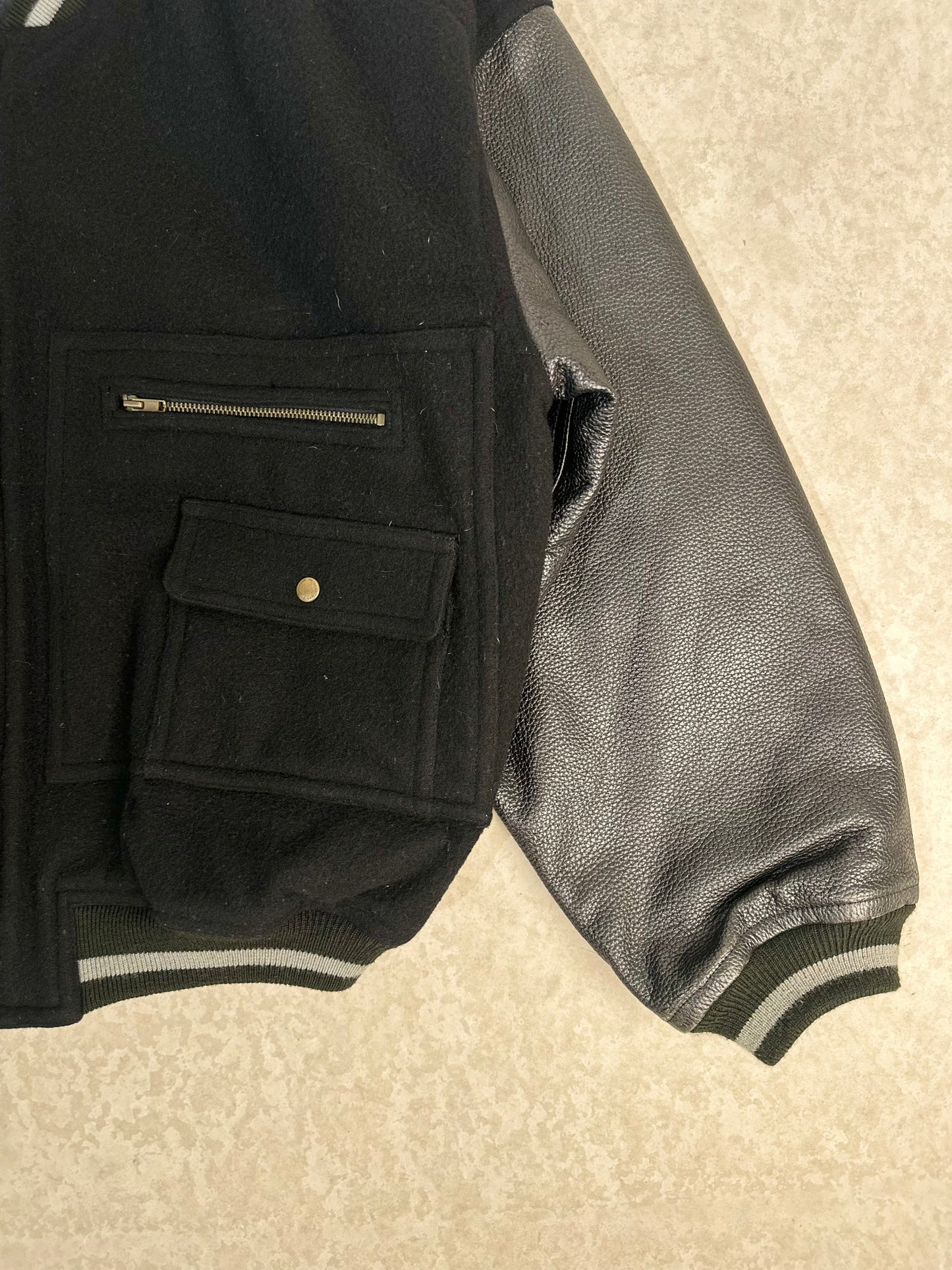 Issey Miyake I.S. Sport Wool & Lambskin Bomber 🐐