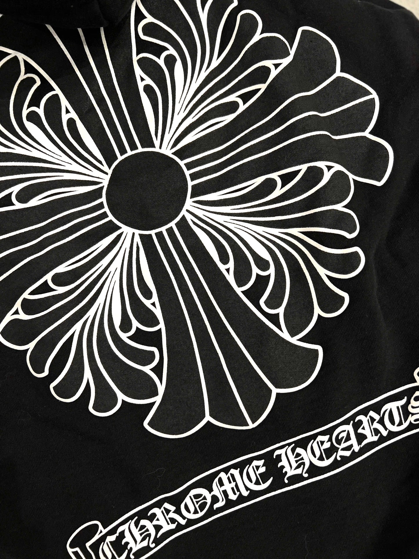 Chrome Hearts Floral Cross Thermal Hoodie