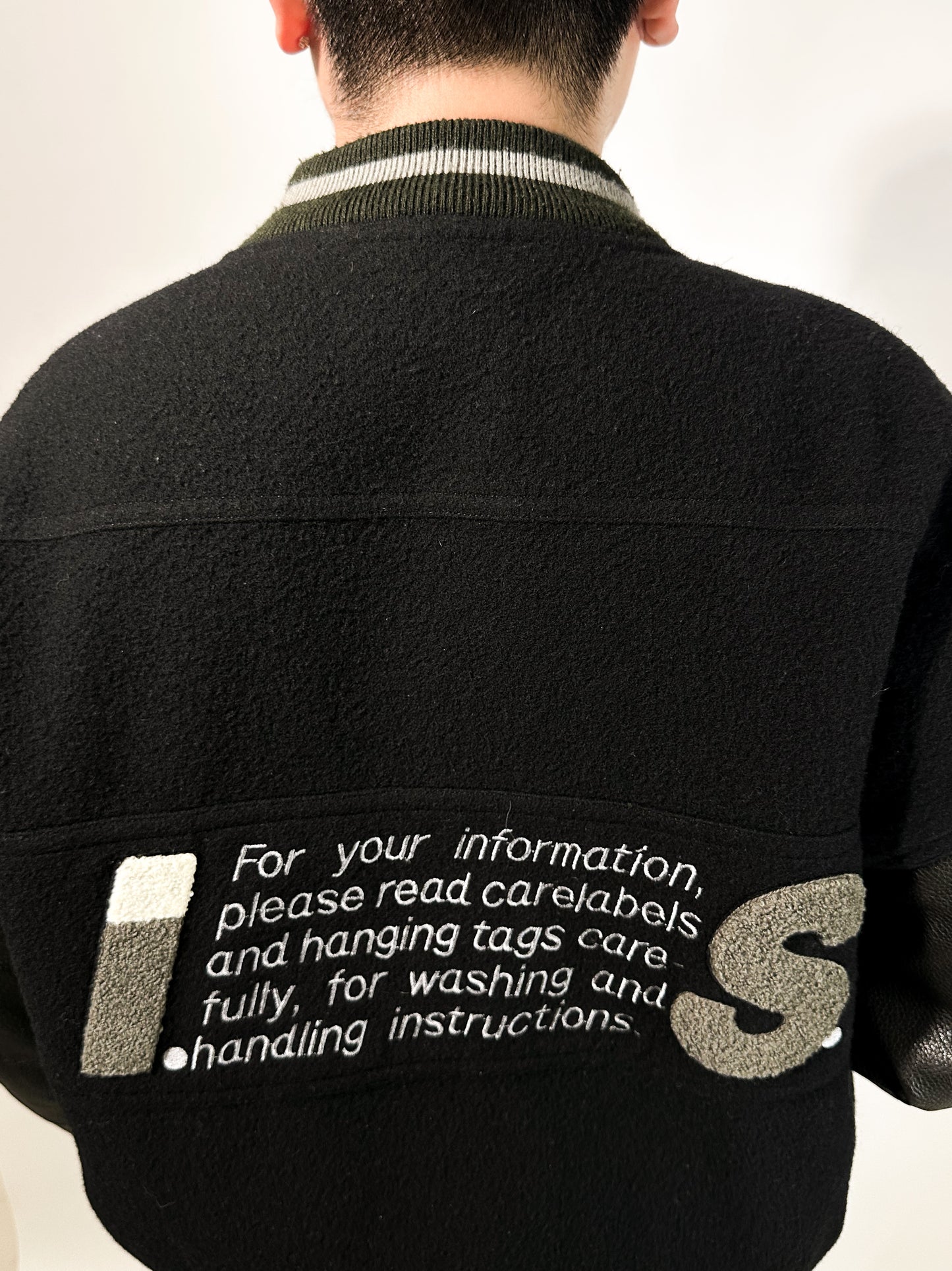 Issey Miyake I.S. Sport Wool & Lambskin Bomber 🐐