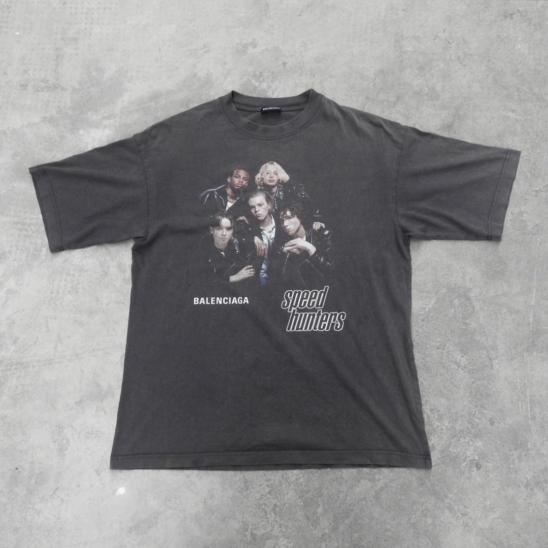 BALENCIAGA GREY SPEEDHUNTER TEE