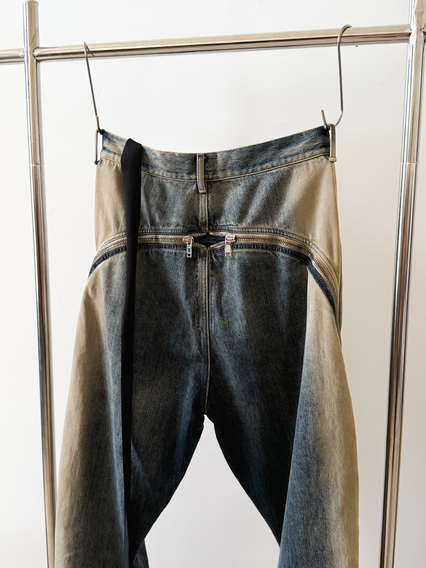 Rick Owens SS23 EDFU ‘Pearl Degrade’ Bolan Banana Cut Denim 🌏🌊💦❄️🧊