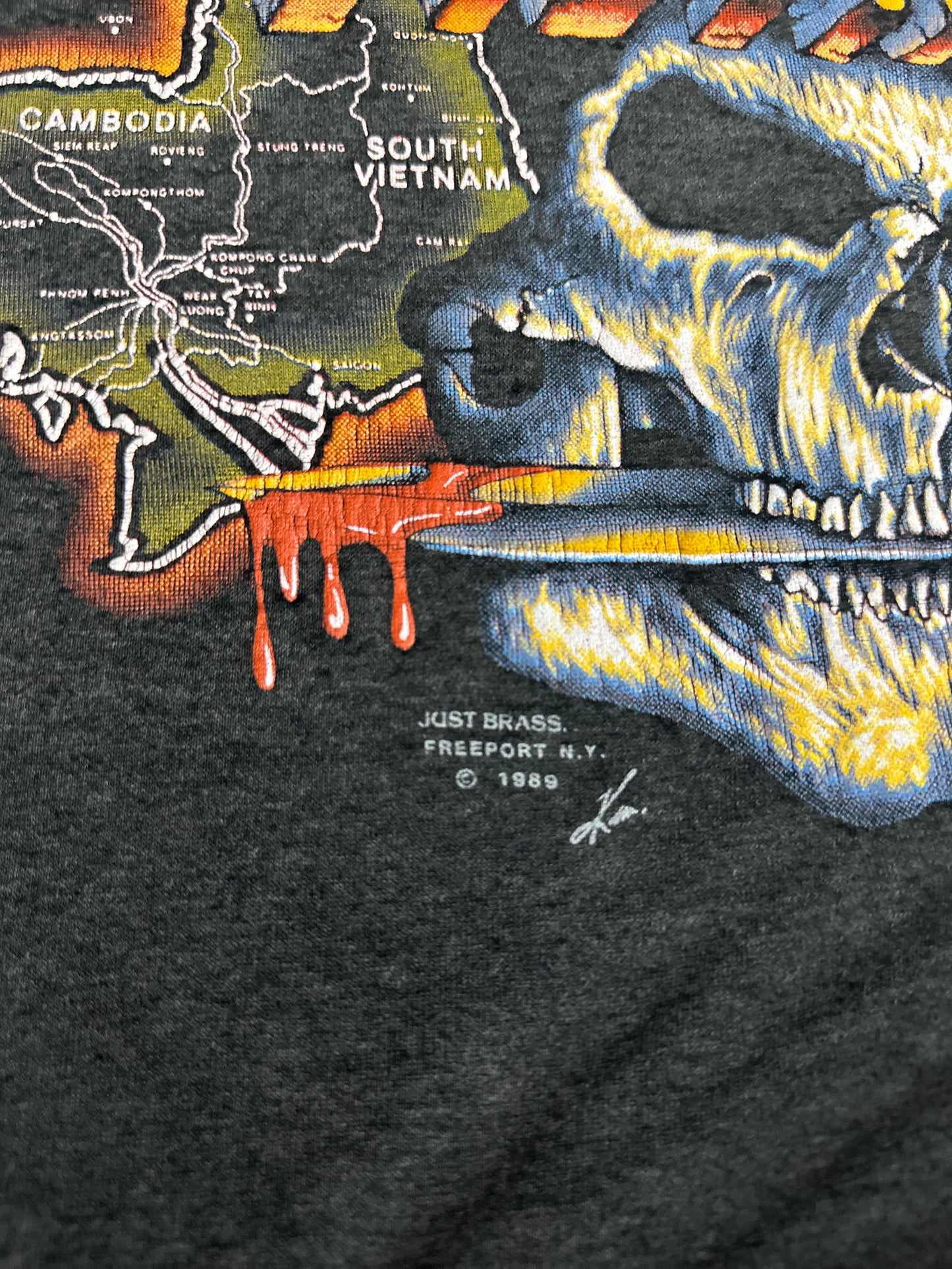Vintage 1989 Harley Davidson "Vietnam Veteran" Tee 💀