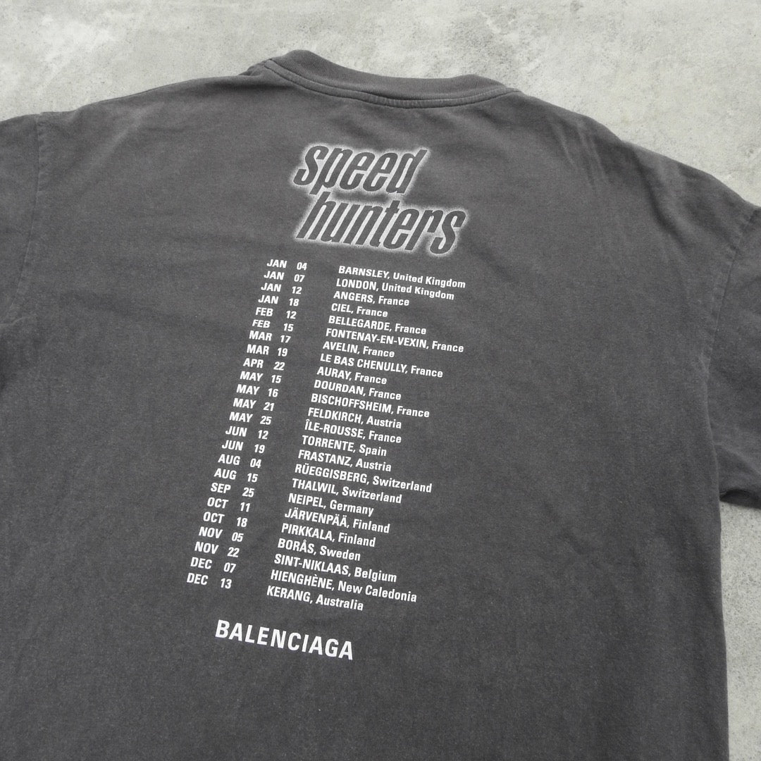 BALENCIAGA GREY SPEEDHUNTER TEE