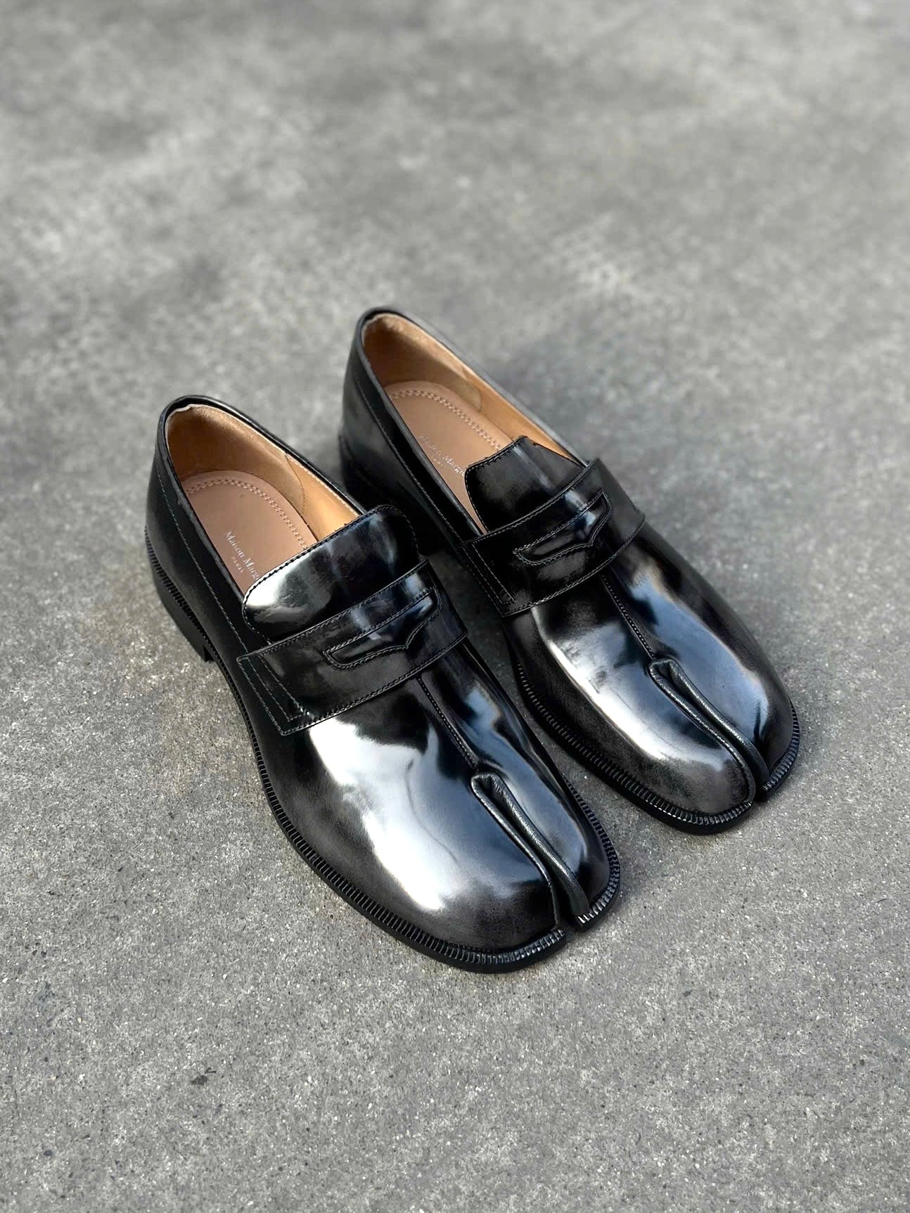 Maison Margiela Tabi Penny Loafer "Brushed Smoke"