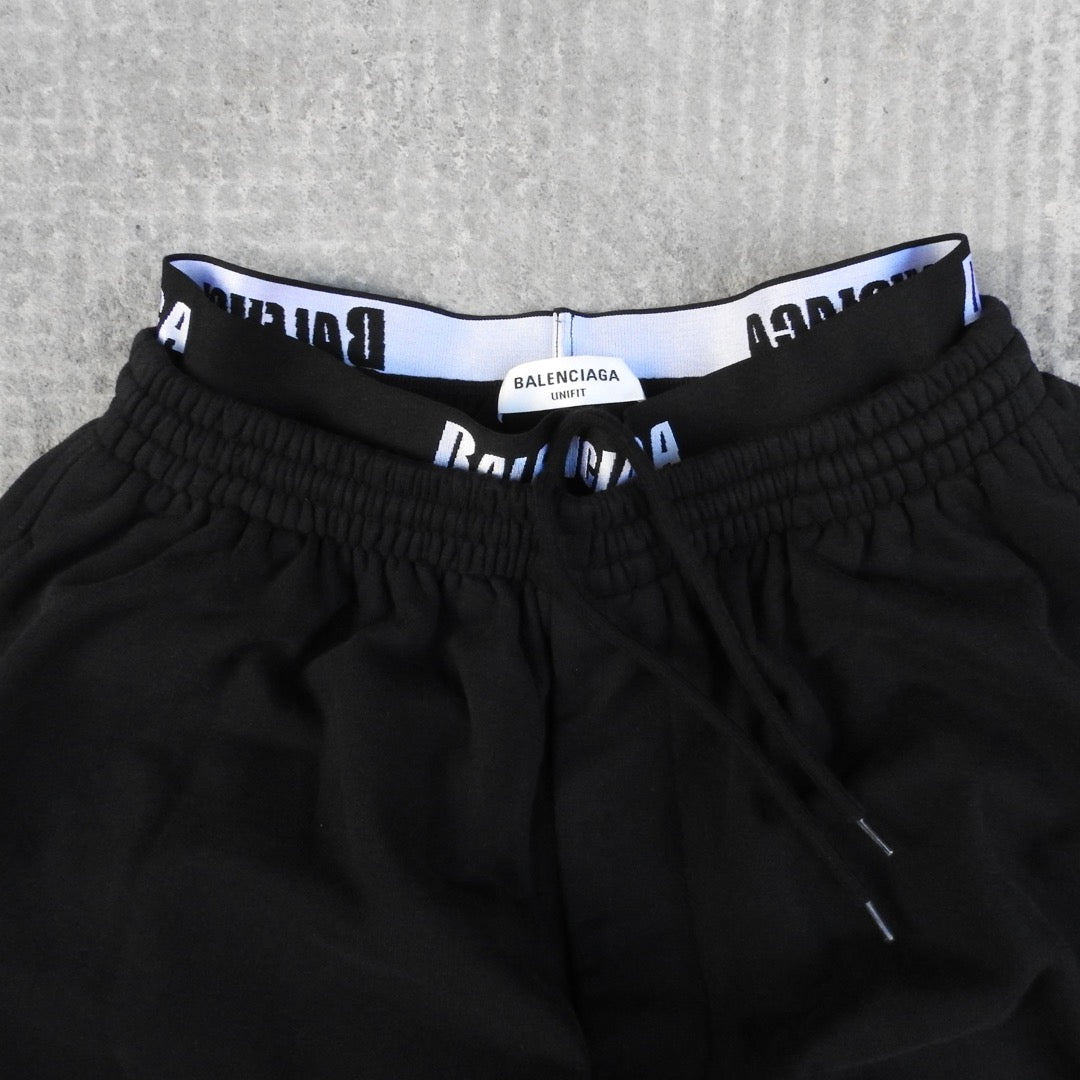BALENCIAGA DOUBLE WAISTED SWEATPANTS