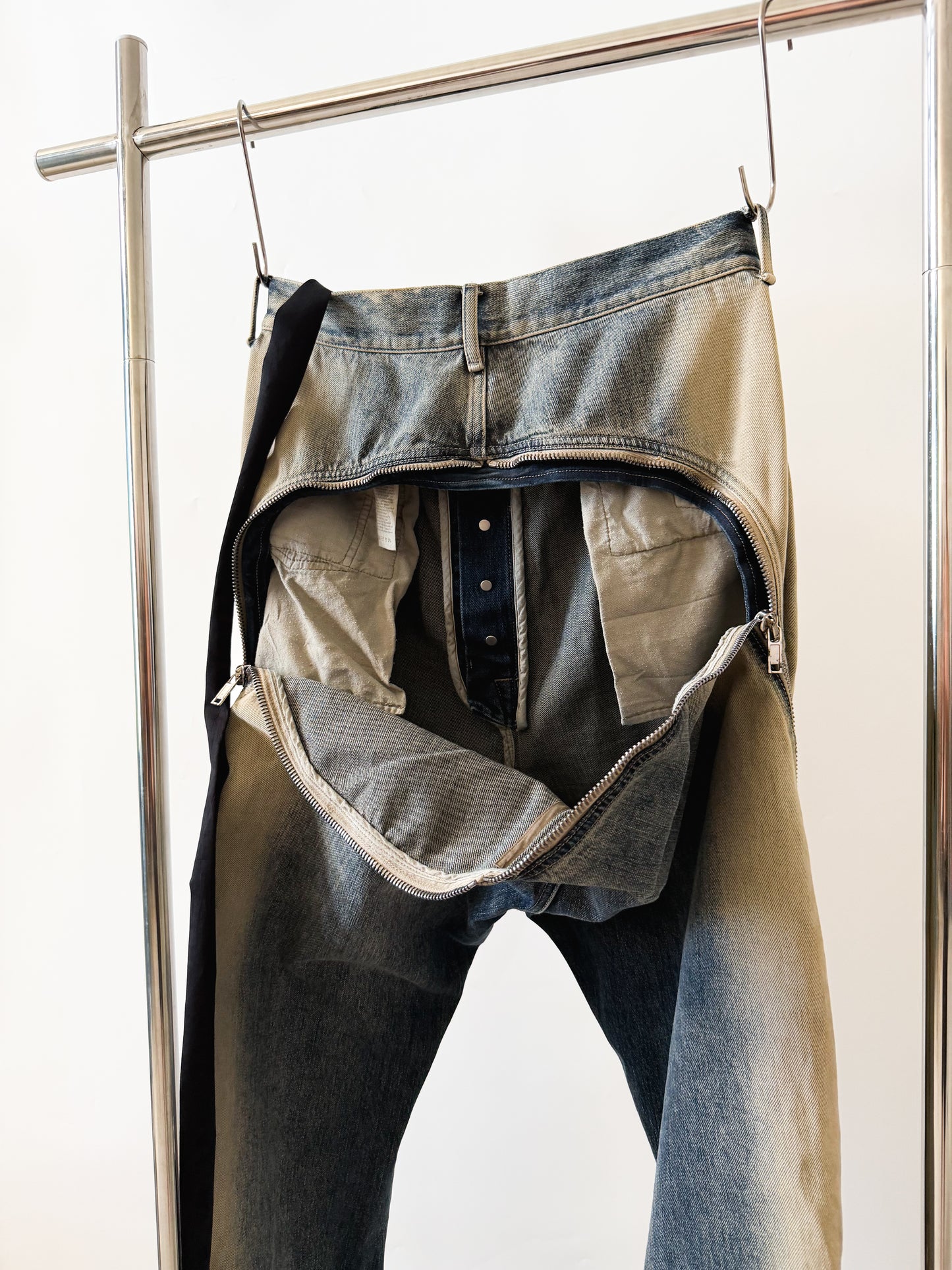 Rick Owens SS23 EDFU ‘Pearl Degrade’ Bolan Banana Cut Denim 🌏🌊💦❄️🧊