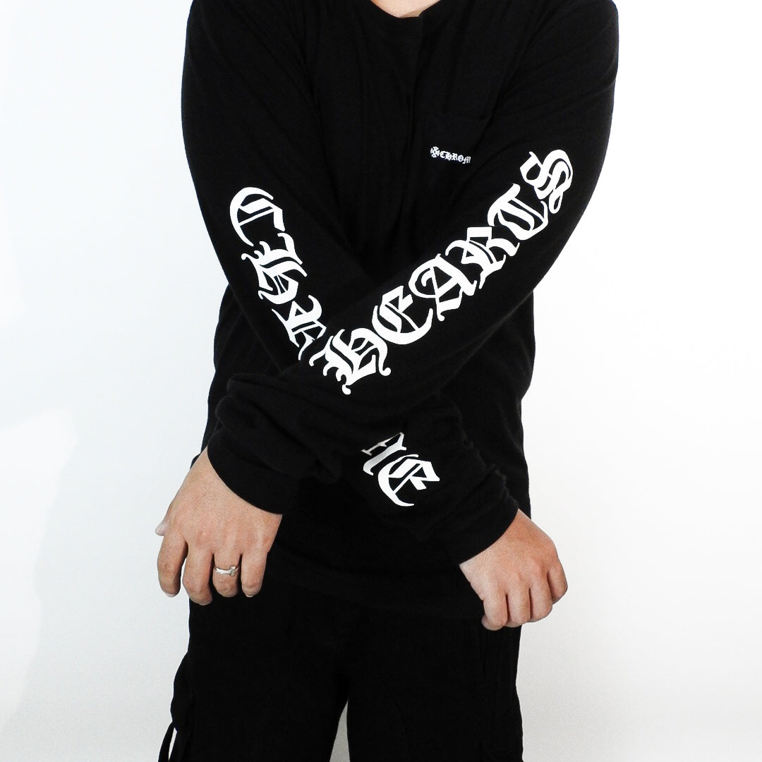 Chrome Hearts Cemetery Cross Tire Track Longsleeve