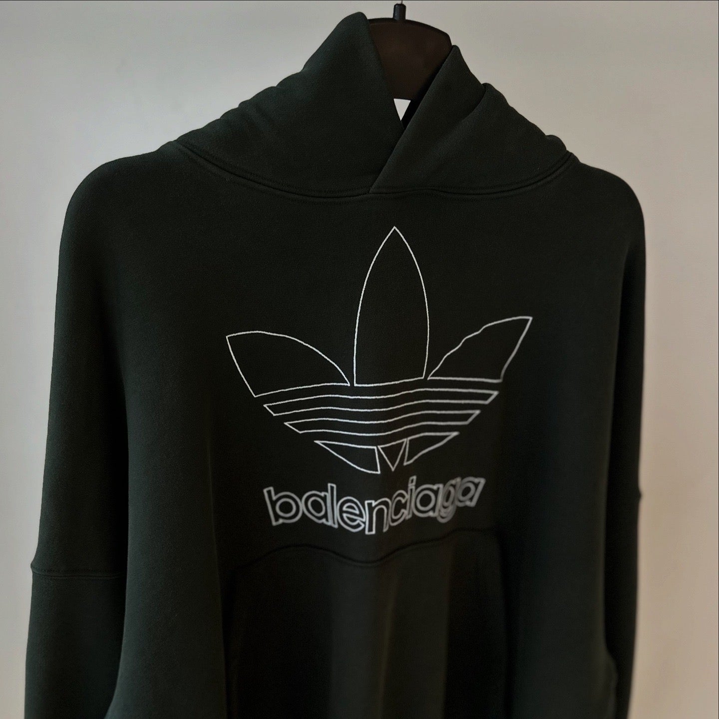 Balenciaga x Adidas Trefoil Hoodie – Dark Green
