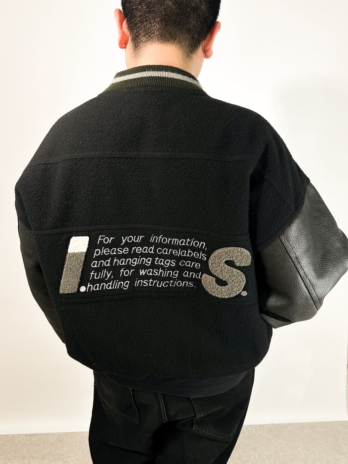 Issey Miyake I.S. Sport Wool & Lambskin Bomber 🐐