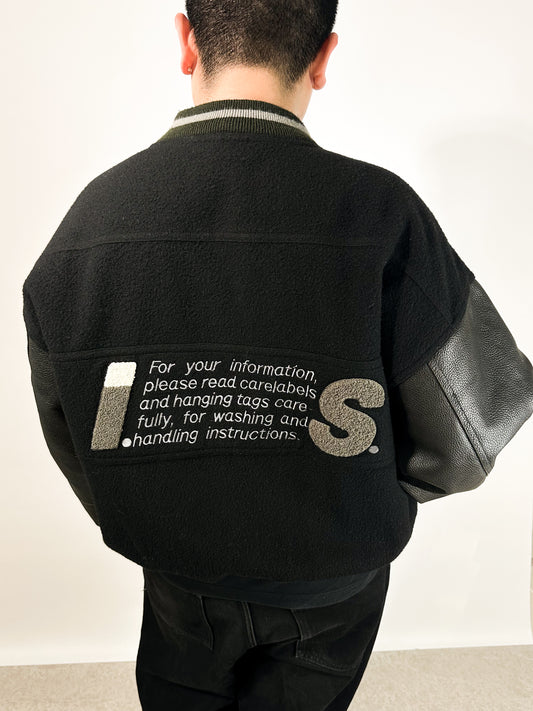 Issey Miyake I.S. Sport Wool & Lambskin Bomber 🐐