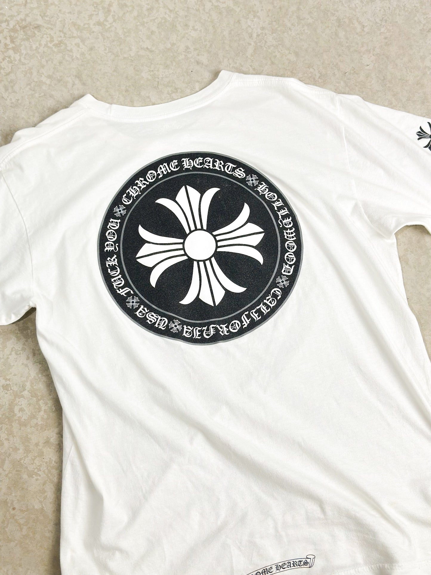 Chrome Hearts Big Cross "FCK YOU" Vintage Tee ⚔️