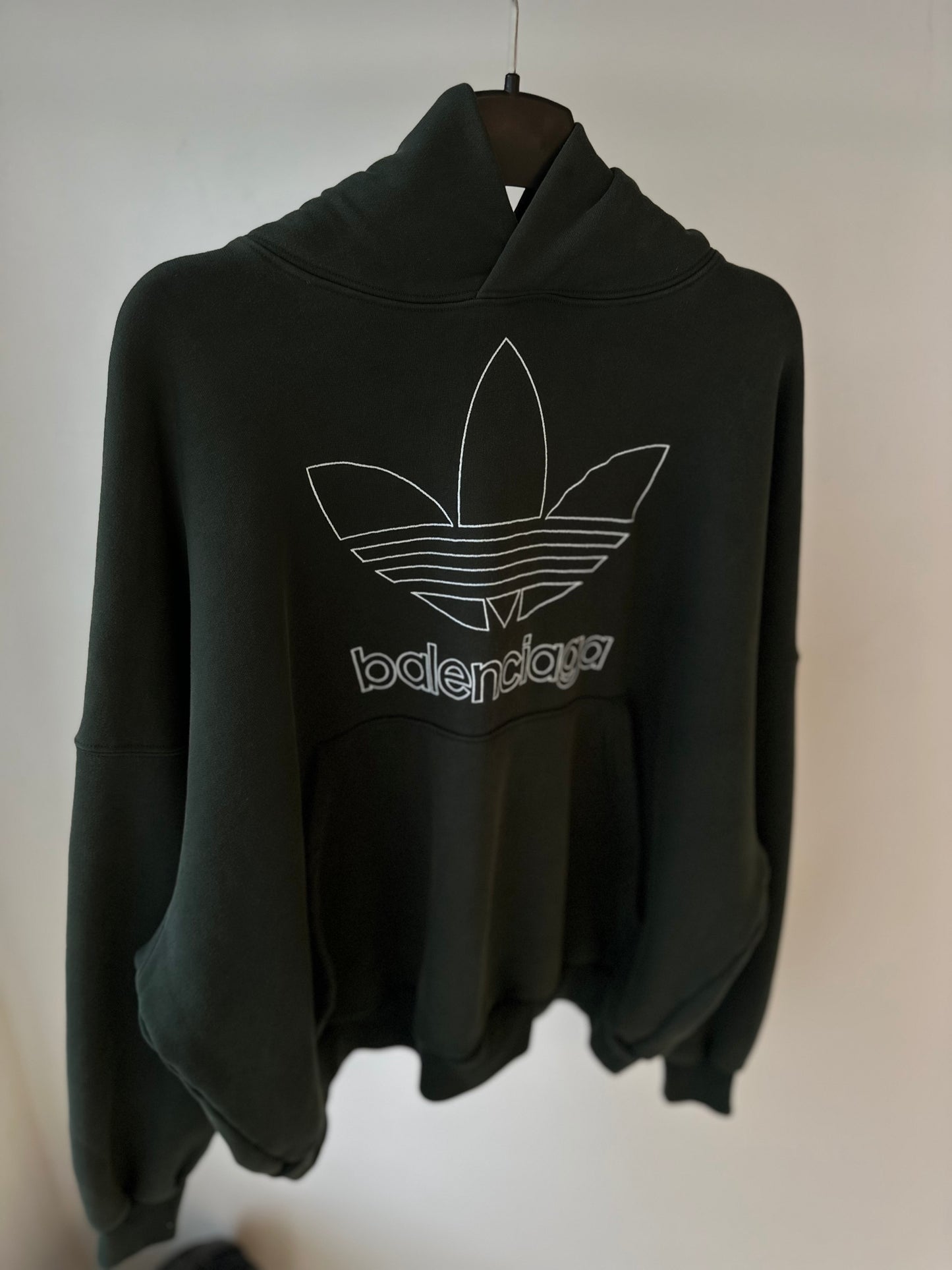 Balenciaga x Adidas Trefoil Hoodie – Dark Green