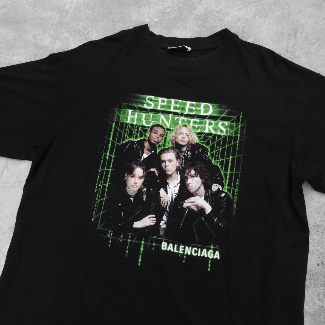 BALENCIAGA BLACK SPEEDHUNTER TEE
